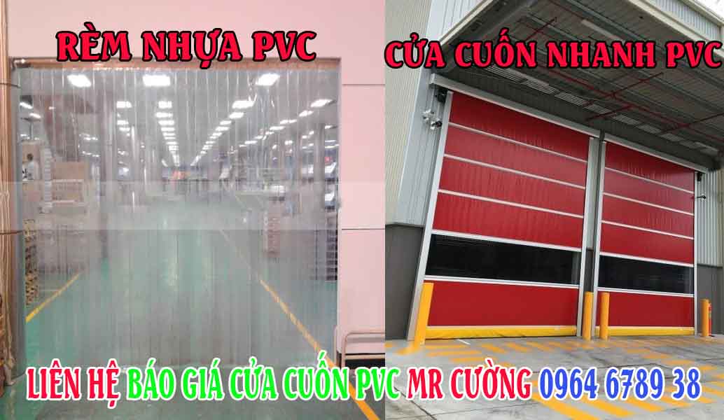 Thay rèm nhựa pvc bằng cửa cuốn nhanh PVC